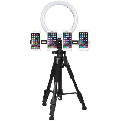 سه پایه دوربین رومیزی Tiktok 3.34ft با چراغ حلقه LED 11 اینچی