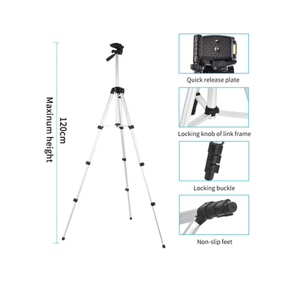 سه پایه قابل حمل سفارشی 1.2 متری قابل انعطاف برای تلفن و دوربین